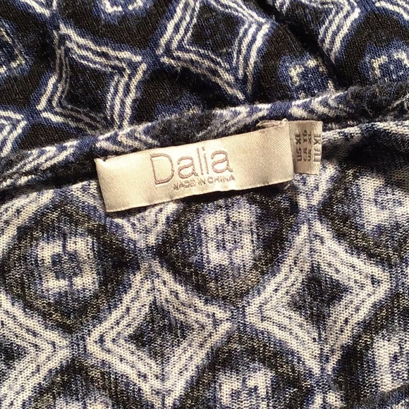 Dalia long sleeve rayon semi-sheer blouse XL - Picture 4 of 4